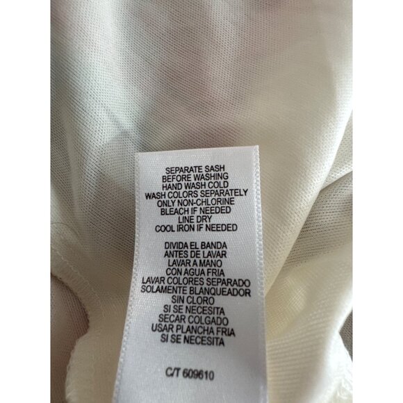 Danny & Nicole Womens maxi dress size 22w pattern chiffon Sleeveless lined plus - Picture 8 of 9